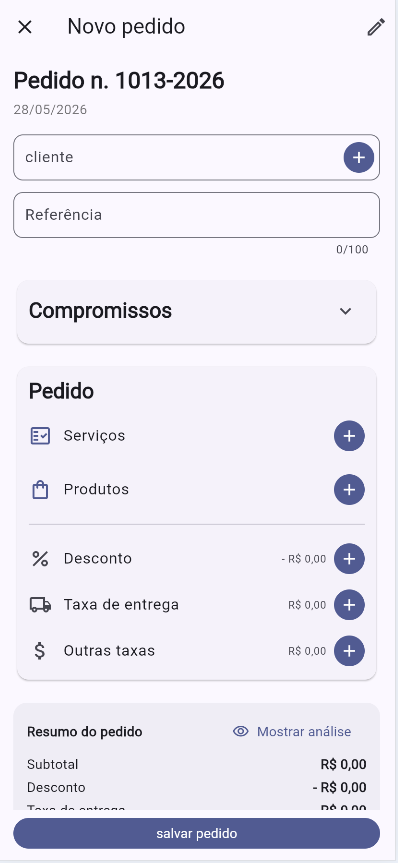Lista de contas a receber CRUD